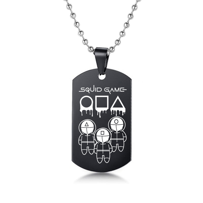Squid Game Symbol Dog Tag Necklace – view 9