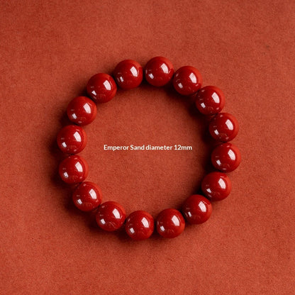 Imperial Sand Cinnabar Bracelet For Ones Zodiac Year In Red – view 11