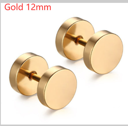 8mm Barbell Ear Studs – Stainless Steel, Punk Gothic – view 18