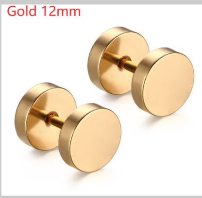 8mm Barbell Ear Studs – Stainless Steel, Punk Gothic – view 18
