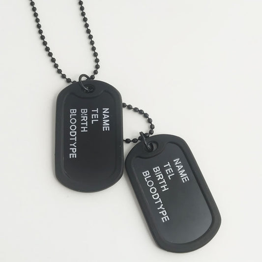 Necklace Stainless Steel Dog Tag Titanium Steel