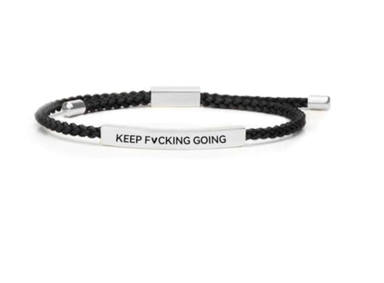 Stainless Steel Woven Engraved Bracelet – view 10