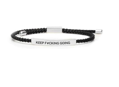 Stainless Steel Woven Engraved Bracelet – view 10