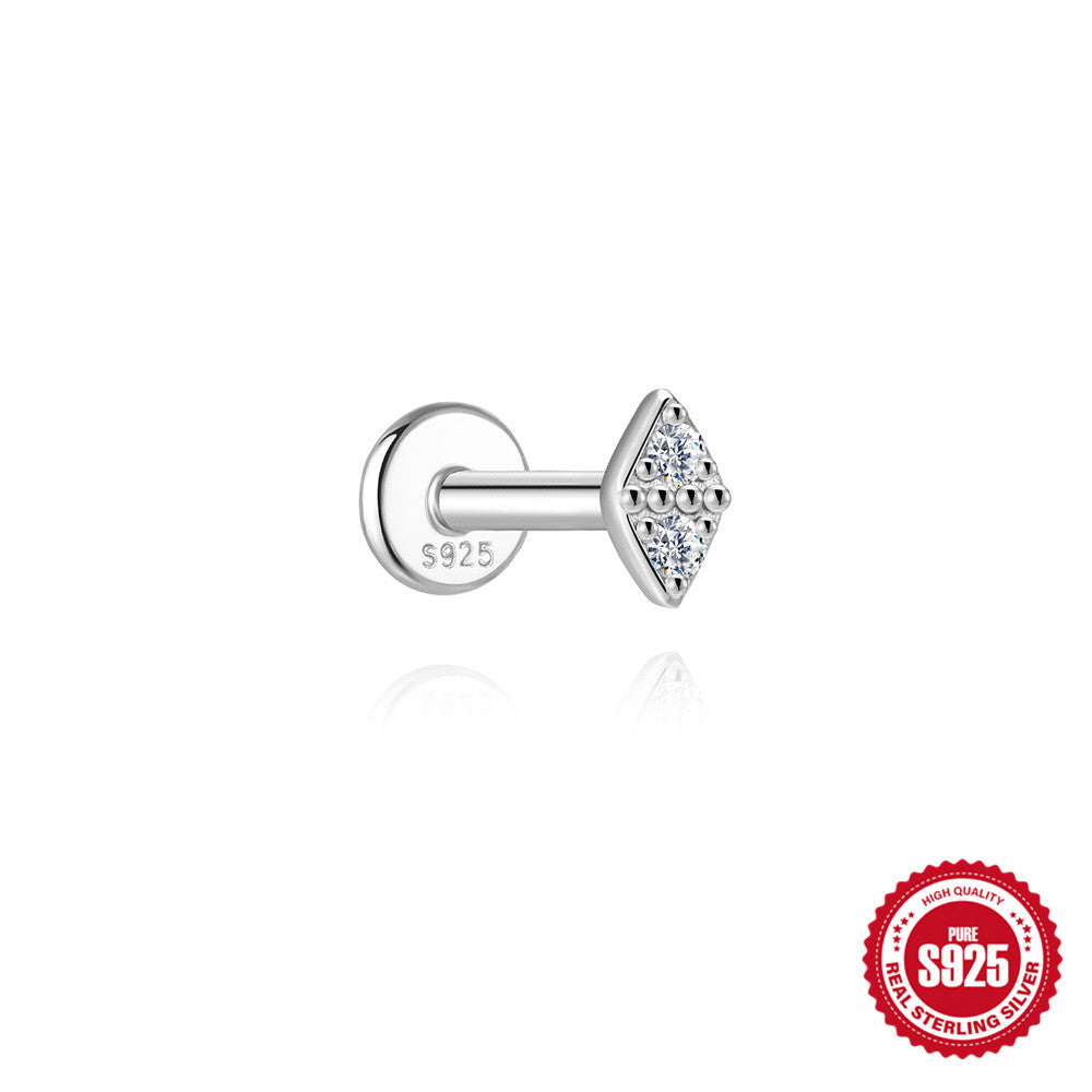 Octagram Bowknot Horse-eye Moissanite Stud Earrings – view 7