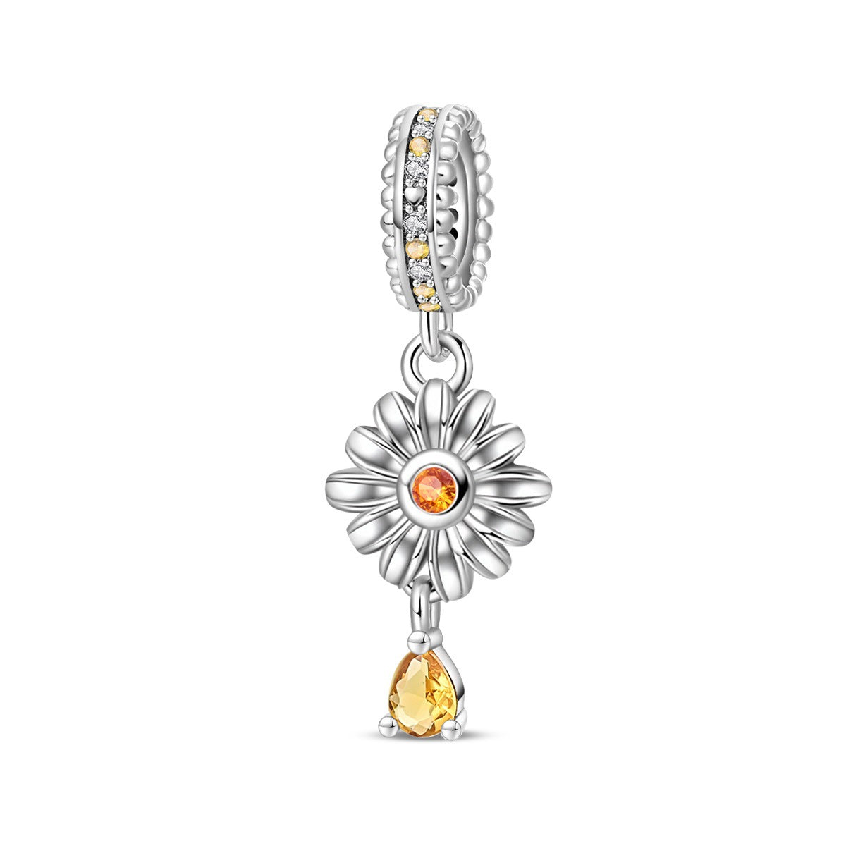 Sunflower-shaped Copper Bead Pendant Bracelet Accessory – view 12