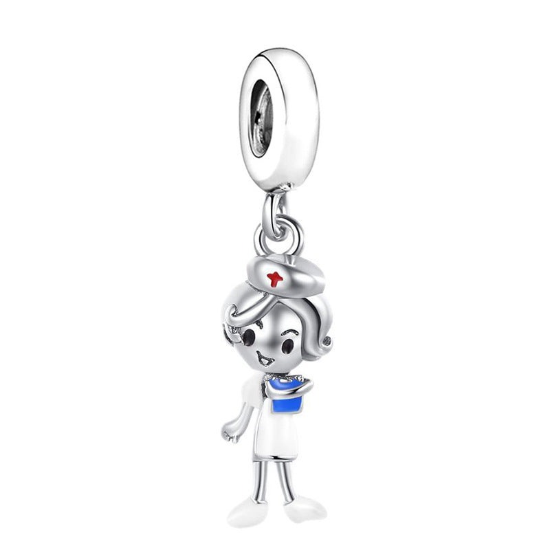 Electroplated Silver Cartoon Charm Beads For DIY Bracelets And Necklaces – view 29