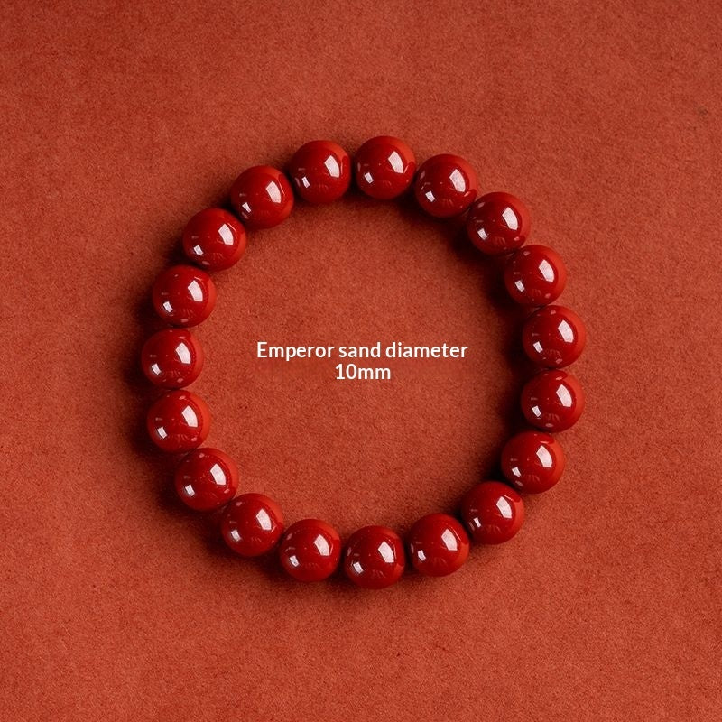 Imperial Sand Cinnabar Bracelet For Ones Zodiac Year In Red – view 6
