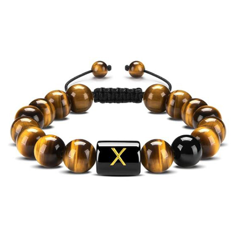 Natural Tiger Eye Stone Agate Bead Bracelet – view 3