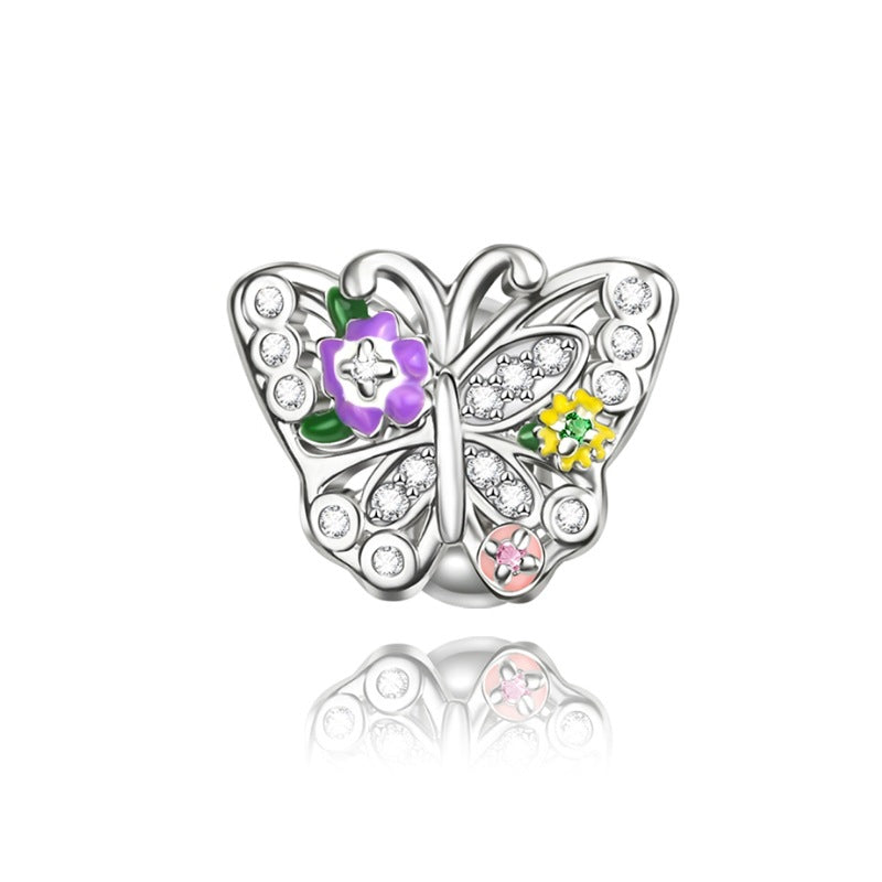 Silver-plated Niche-style Versatile Elephant Pendant With Beads – view 9