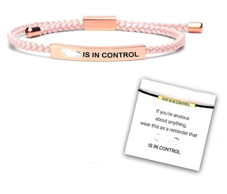 Stainless Steel Woven Engraved Bracelet – view 7