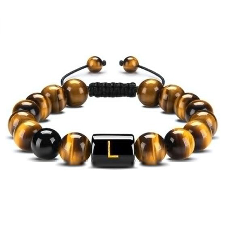 Natural Tiger Eye Stone Agate Bead Bracelet – view 22