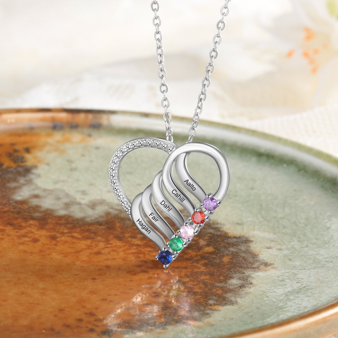 Personalized Trendy Necklace With December Birthstone Name