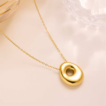 New Titanium Steel 18K Gold-Plated 26-Letter Necklace – view 25