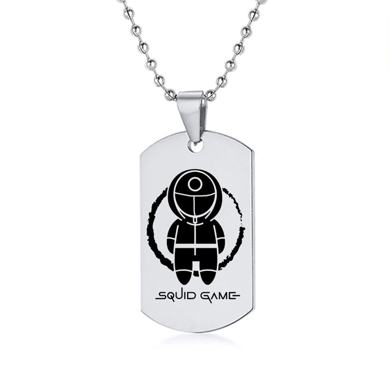 Squid Game Symbol Dog Tag Necklace – view 16