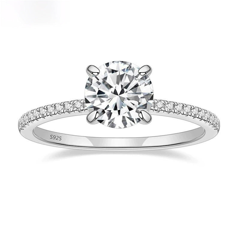 Four-prong Setting Zircon Womens Casual Ring – view 4
