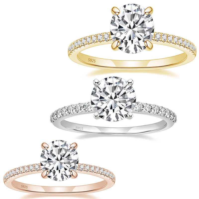 Four-prong Setting Zircon Womens Casual Ring – view 3