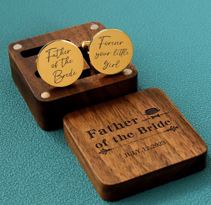 Custom-engraved Stainless Steel Cufflinks For Men – view 3