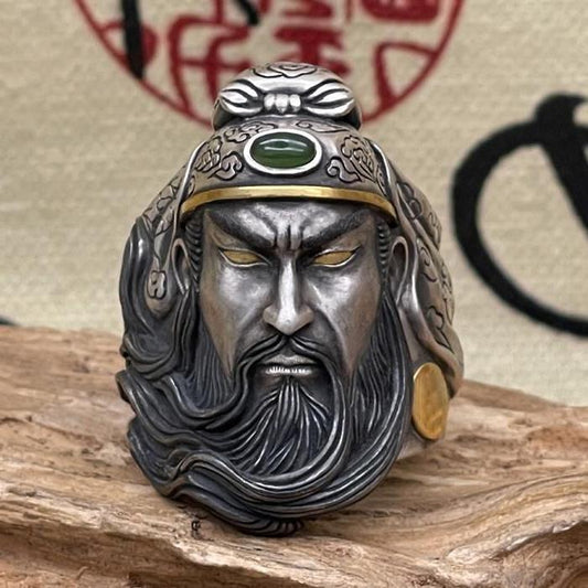 New Stylish And Majestic Guan Yu Ring For Men