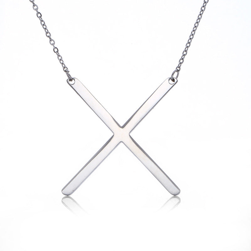 Fabulous Rose Gold Plated Stainless Steel Initial Letter Pendant Necklace – view 53