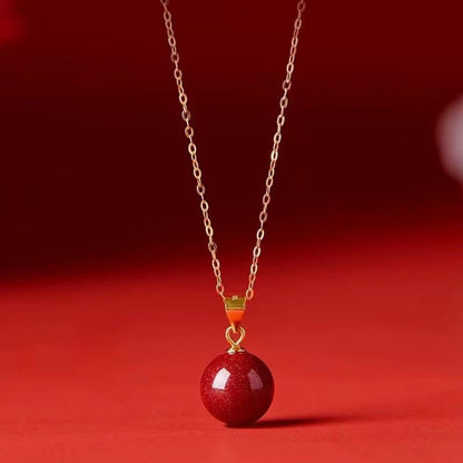 Women's Purple Gold Sand Necklace