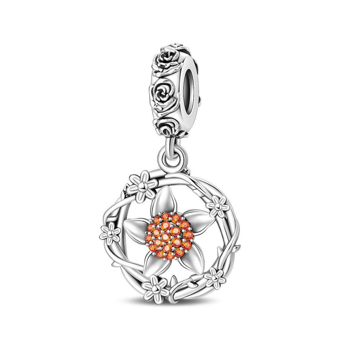 Sunflower-shaped Copper Bead Pendant Bracelet Accessory – view 14