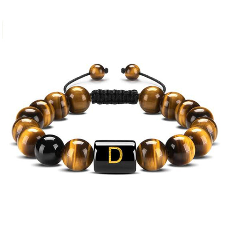 Natural Tiger Eye Stone Agate Bead Bracelet – view 14