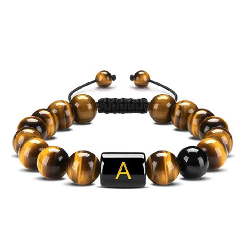 Natural Tiger Eye Stone Agate Bead Bracelet – view 11