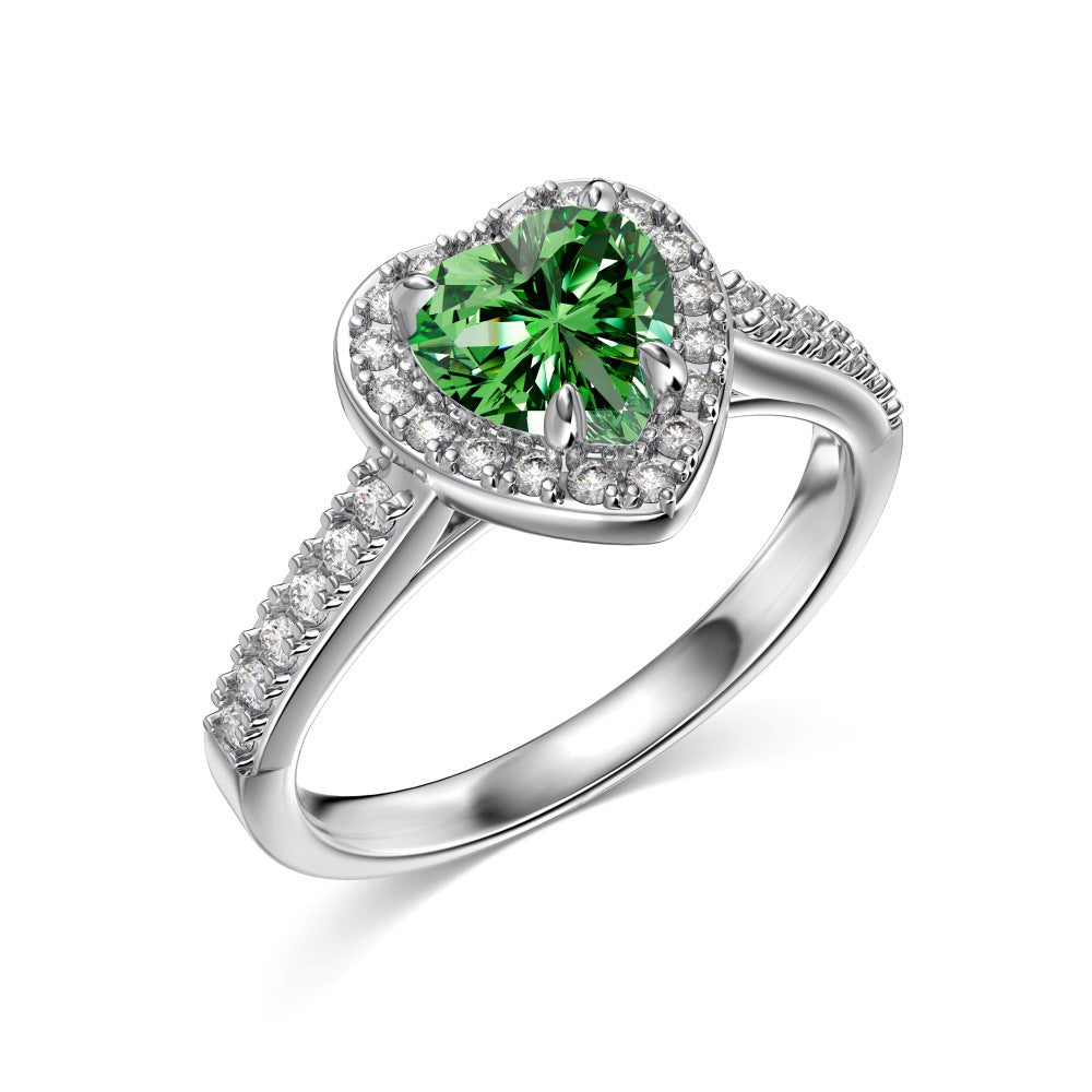 12 Zodiac Colorful Zircon Silver Ring For Women – view 13