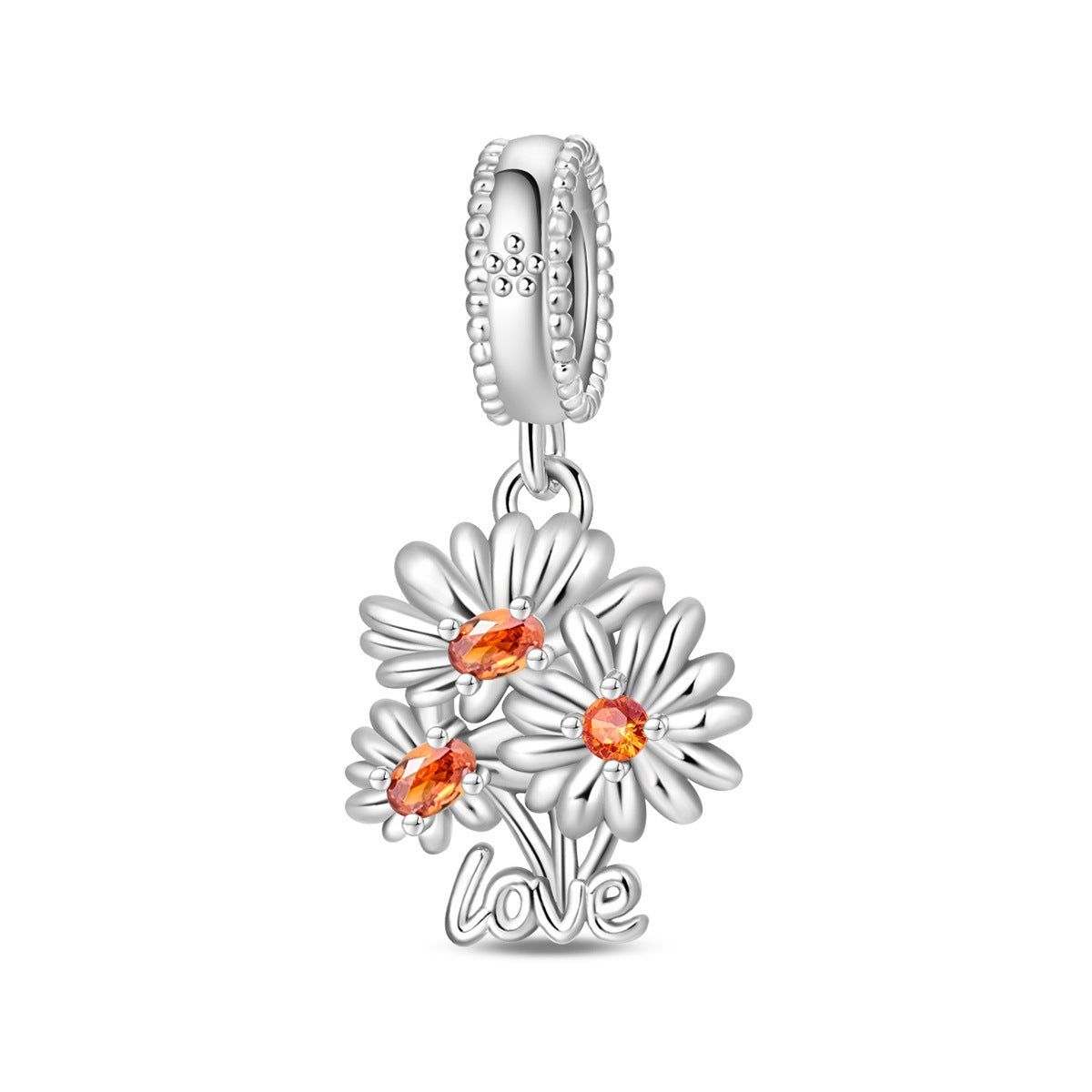 Sunflower-shaped Copper Bead Pendant Bracelet Accessory – view 13