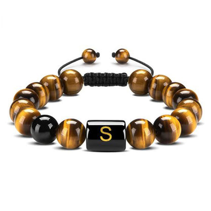 Natural Tiger Eye Stone Agate Bead Bracelet – view 25