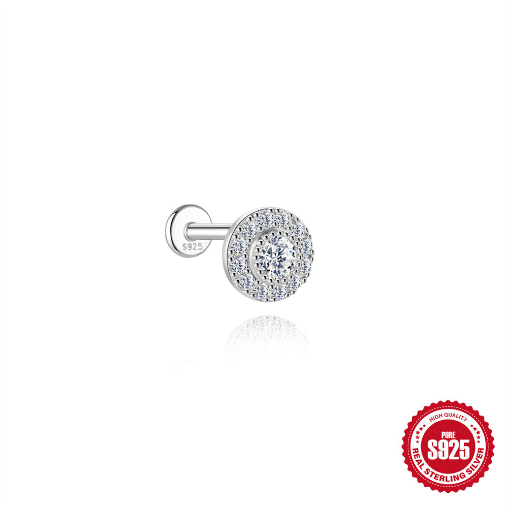 S925 Sterling Silver Moissanite Stud Earrings For Women – view 9