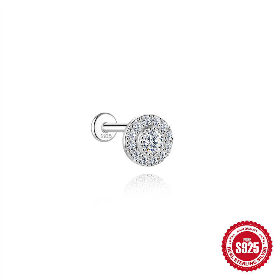S925 Sterling Silver Moissanite Stud Earrings – view 9