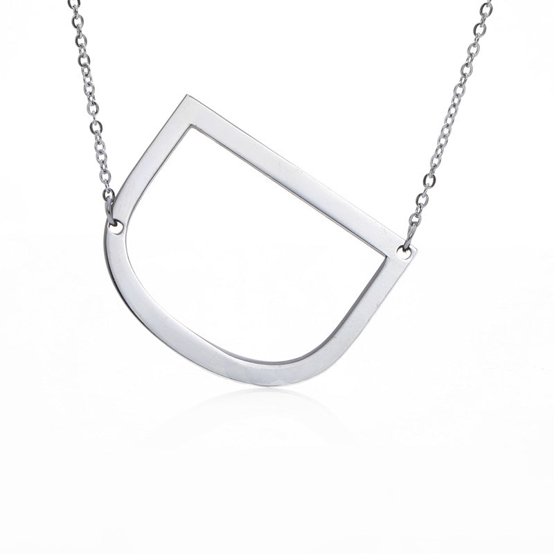 Fabulous Rose Gold Plated Stainless Steel Initial Letter Pendant Necklace – view 68