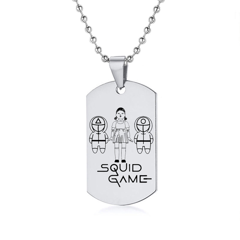 Squid Game Symbol Dog Tag Necklace – view 15