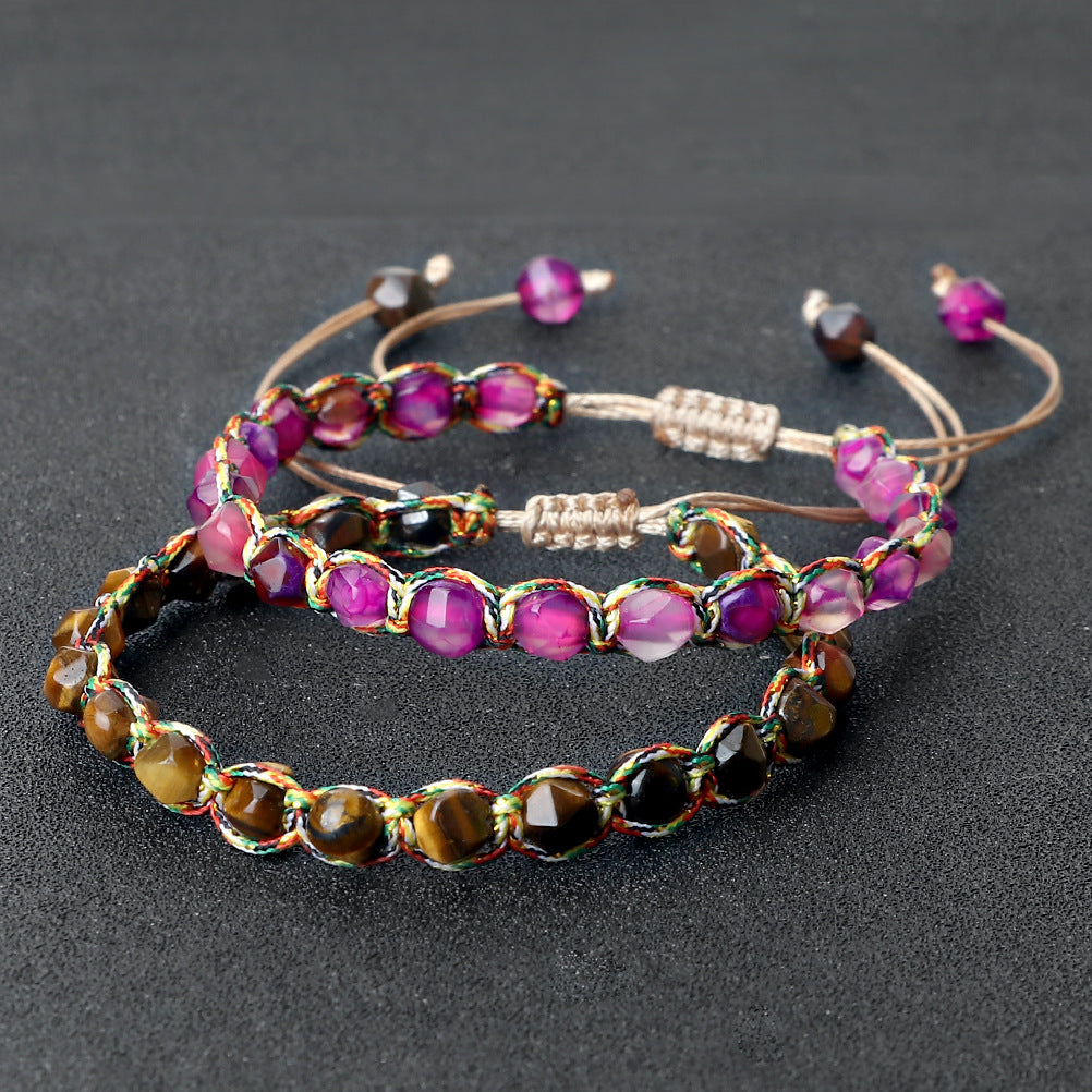 Creative Spaced Diamond-Cut Braided Bracelet For Women High-End – view 2