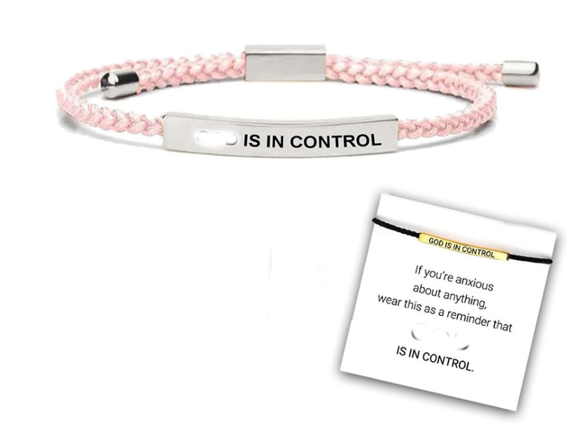 Stainless Steel Woven Engraved Bracelet – view 3
