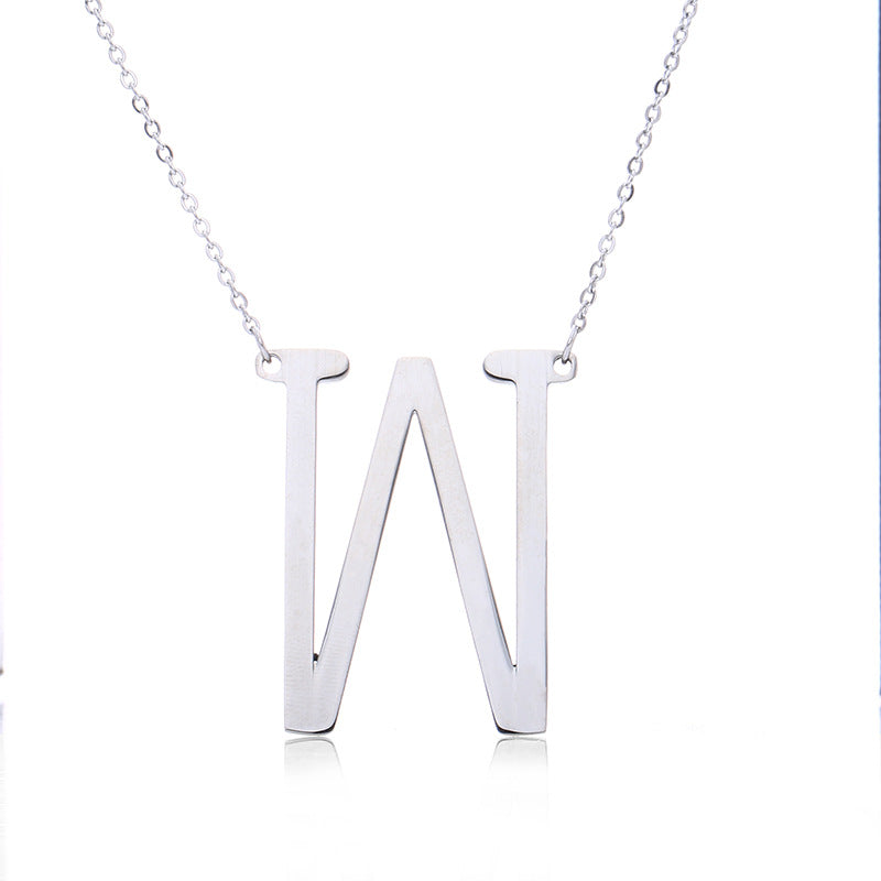 Fabulous Rose Gold Plated Stainless Steel Initial Letter Pendant Necklace – view 80