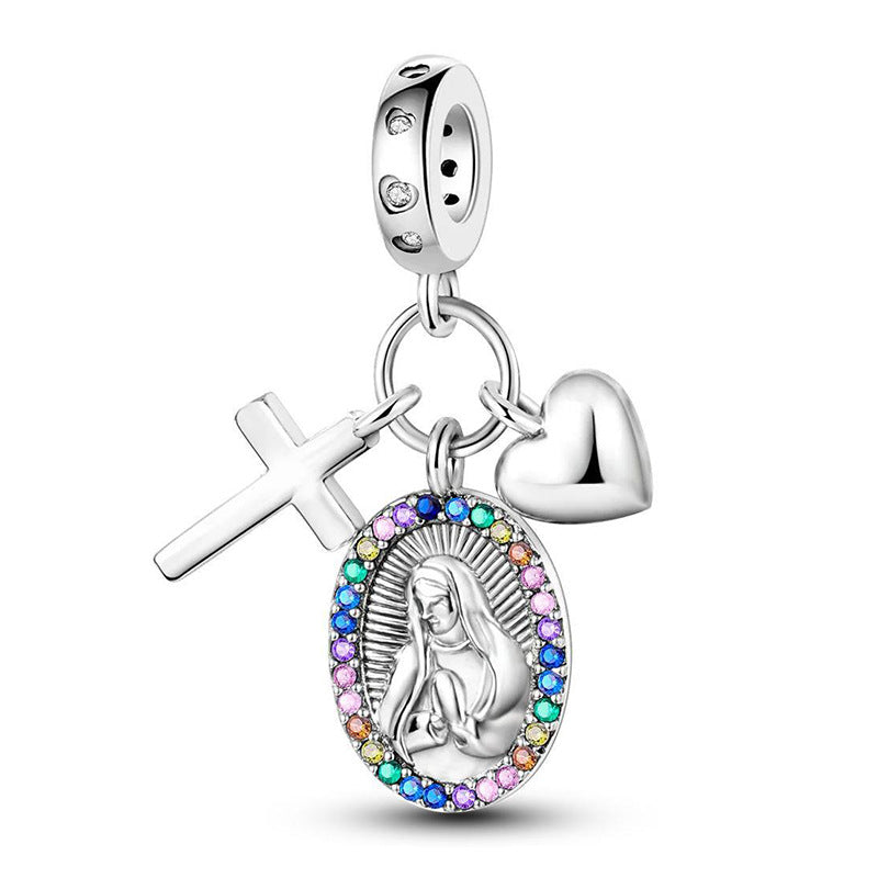 Electroplated Silver Cartoon Charm Beads For DIY Bracelets And Necklaces – view 24