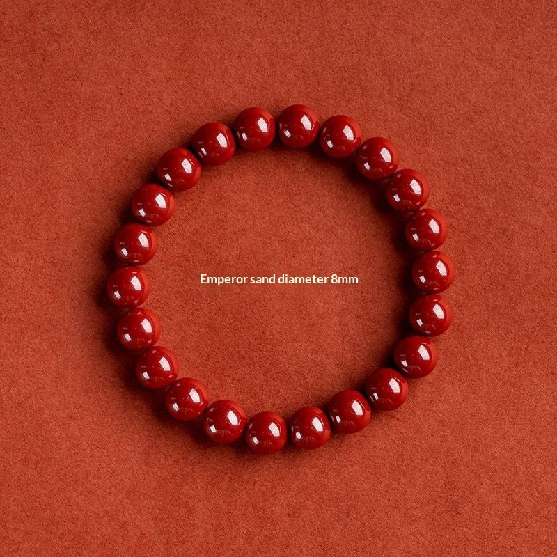 Imperial Sand Cinnabar Bracelet For Ones Zodiac Year In Red – view 5