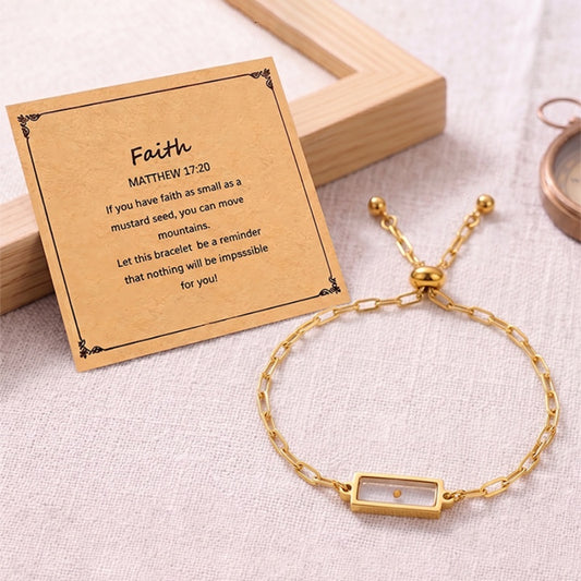 Mustard Seed Faith Bracelet – 18K Gold Plated