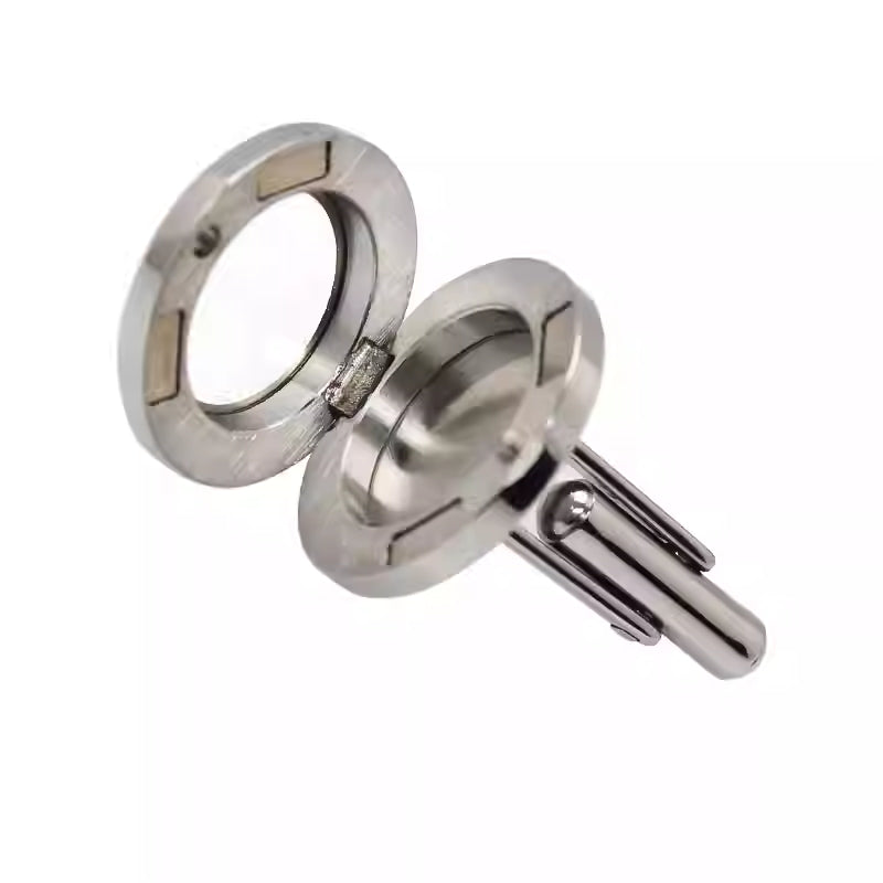 Men's Stainless Steel Round Cufflinks For Formal French-Collar Shirts – view 2