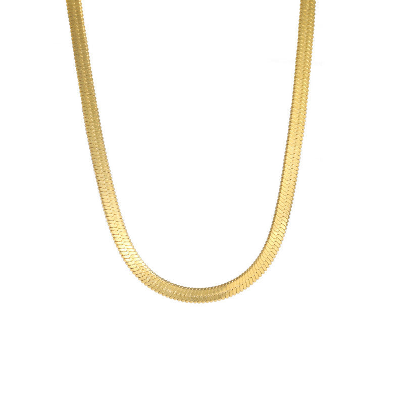 Stainless Steel Snake Chain Necklace – view 5