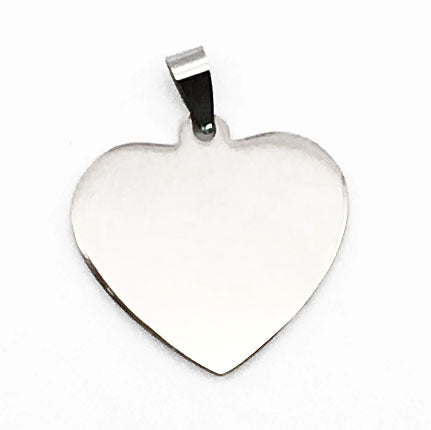 Stainless Steel Dog Tag Necklace – Round Pendant – view 4