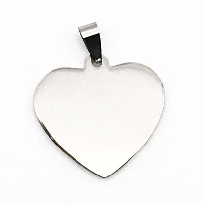 Stainless Steel Dog Tag Necklace – Round Pendant – view 4