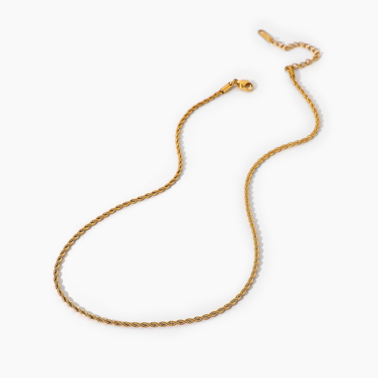 Calle Rope Chain Gold Necklace – view 4