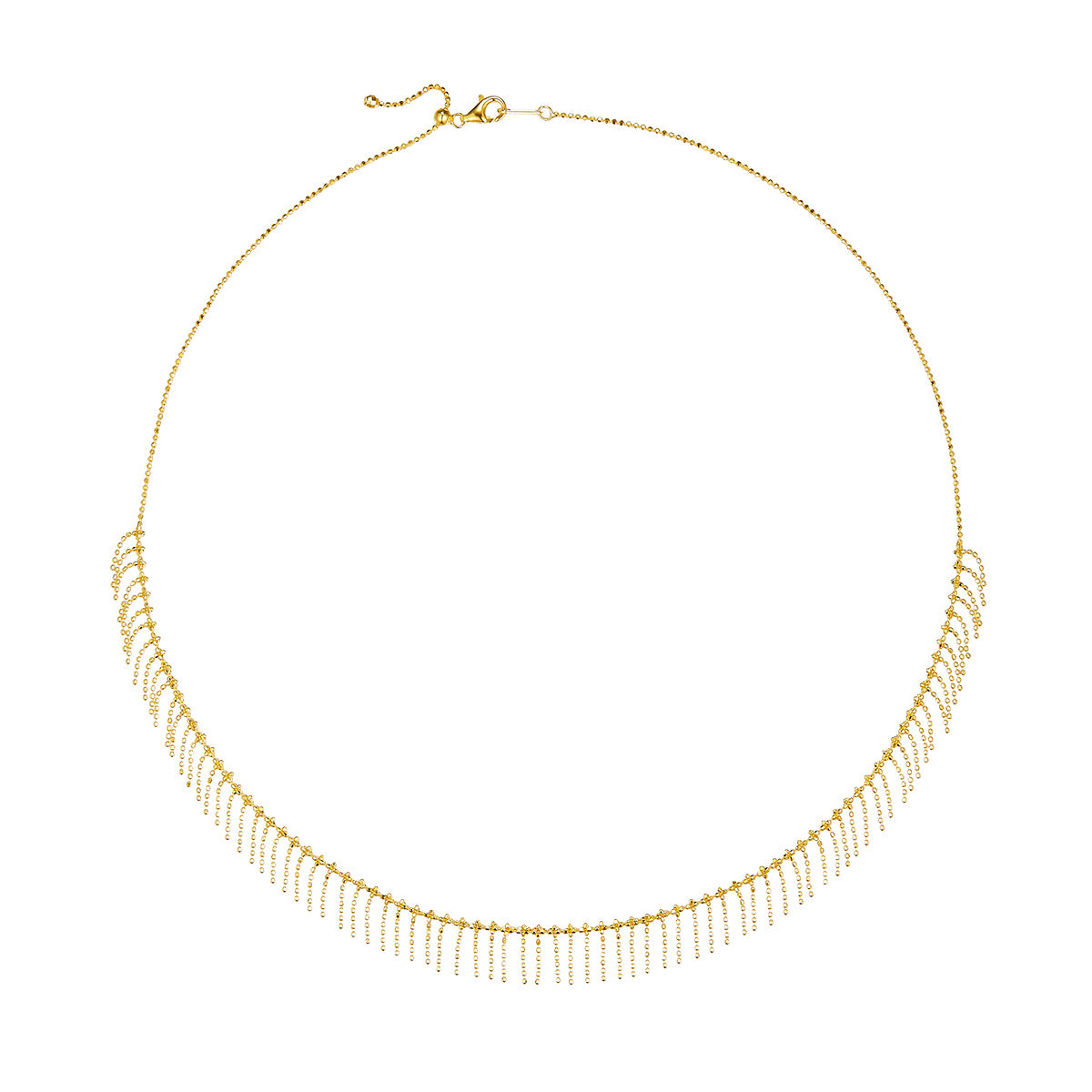 Tassel Necklace – S925 Silver, Adjustable, 3 Finishes – view 2