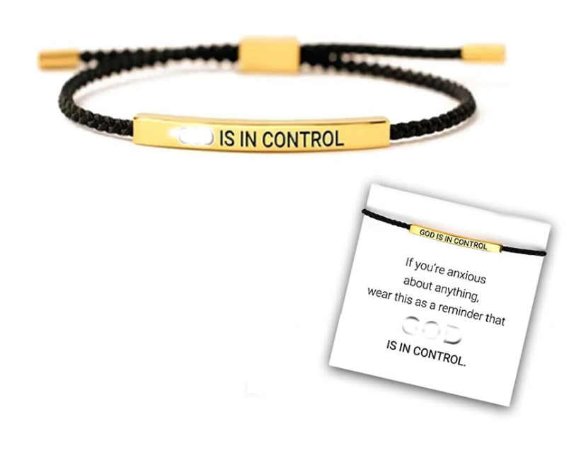 Stainless Steel Woven Engraved Bracelet – view 6