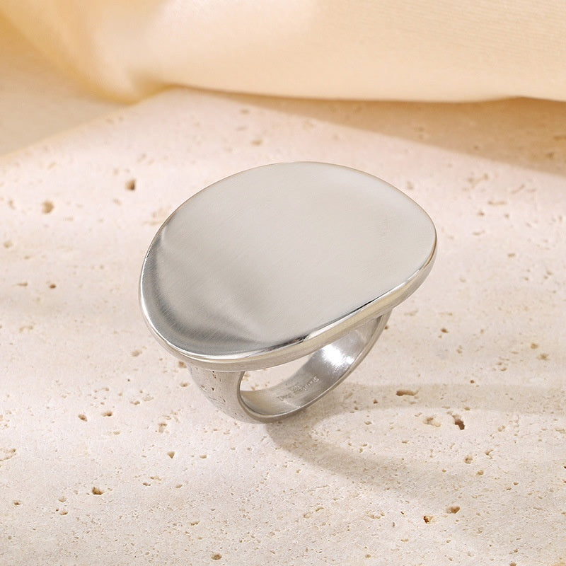 Exaggerated 18k Gold-plated Titanium Steel Ring For Men And Women – view 19