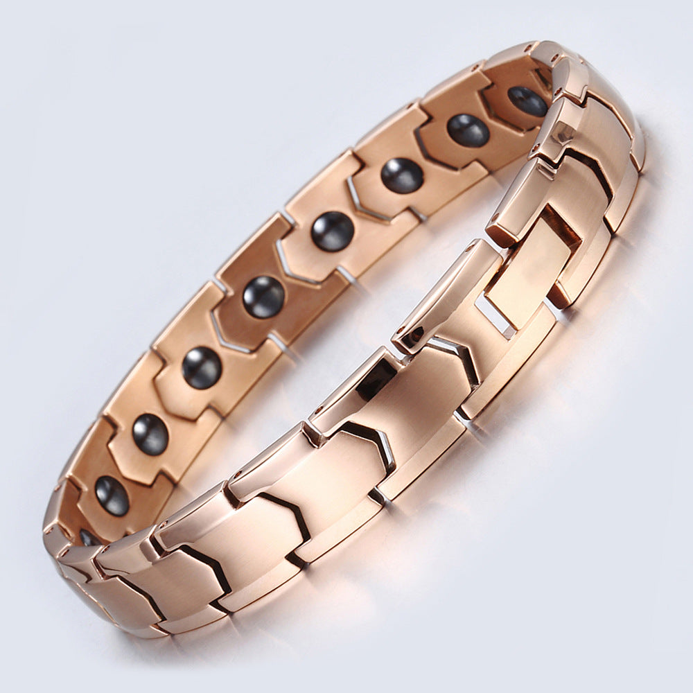 Stainless Steel Jewelry Bracelet Health Energy Magnetic Therapy – view 6