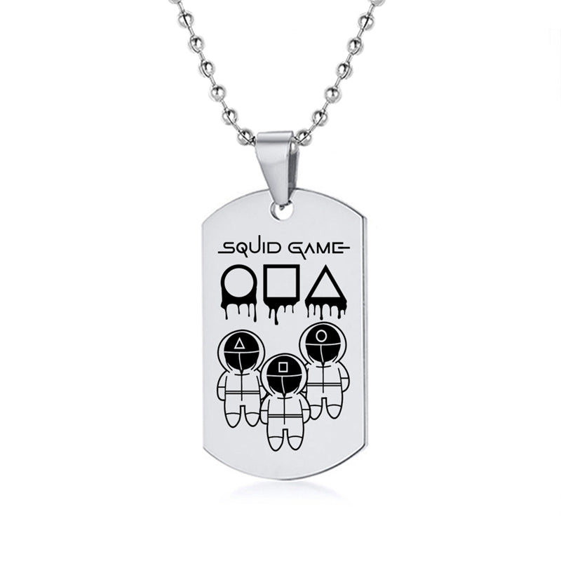 Squid Game Symbol Dog Tag Necklace – view 11